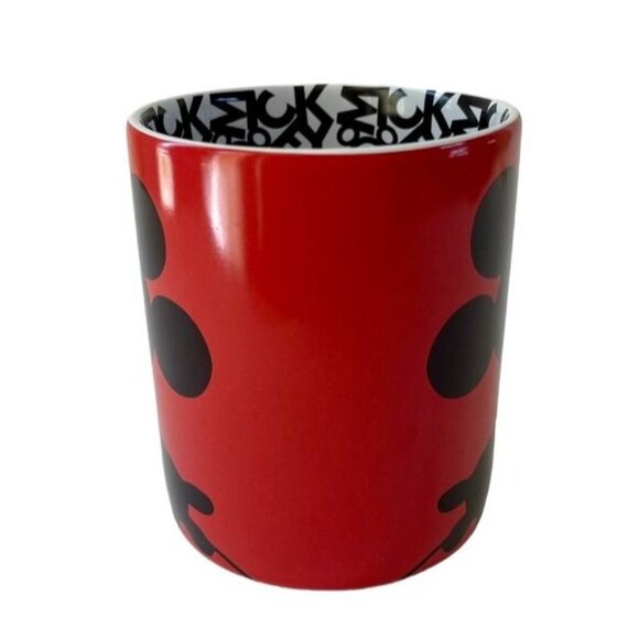 Mickey Mouse Silhouette Authentic Original Disney Parks Red and Black Coffee Mug - Picture 4 of 7